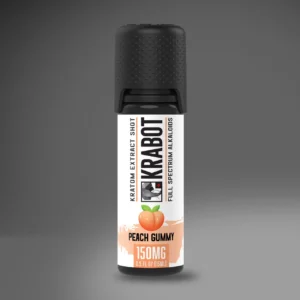 krabot labs kratom shot peach gummy 150mg 84966