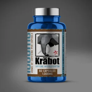 krabot white maeng da kratom capsules caffeine infused 01240